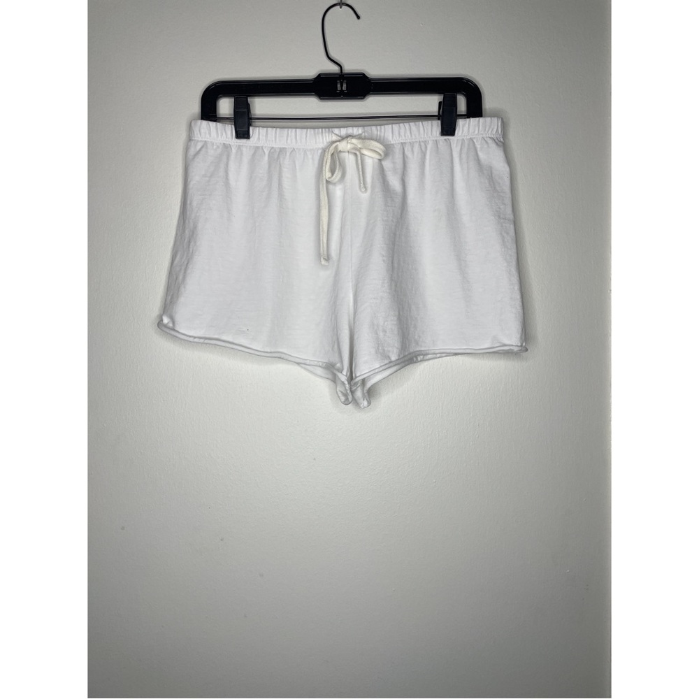 James Perse white sweat shorts size 2